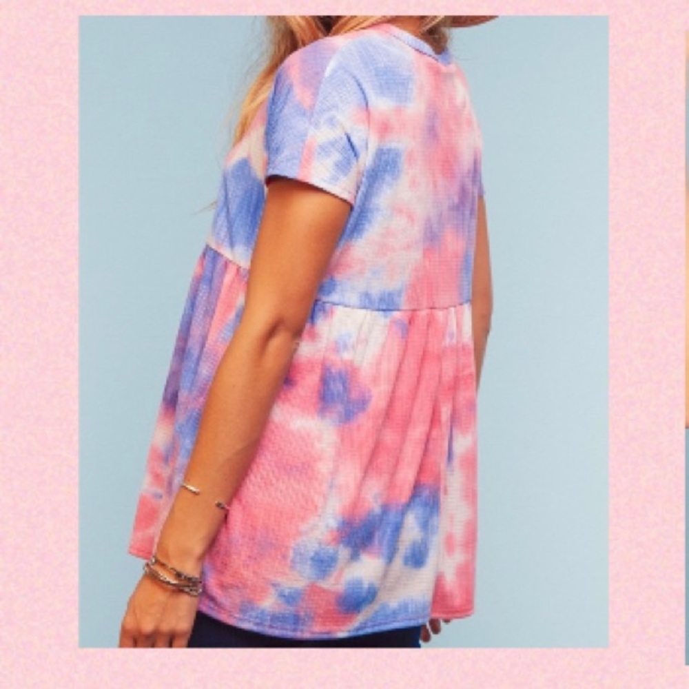 Tie-Dye Babydoll Top - Picture 3 of 7